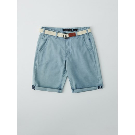 Spodenki męskie Cropp jeansowe niebieskie