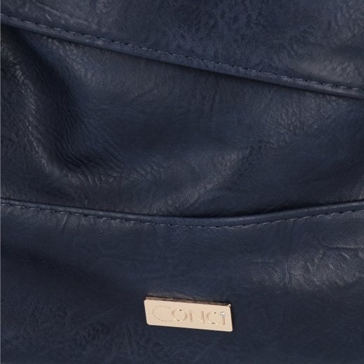 Conci Modne i Uniwersalne Torebki Damskie w rozmiarze XL Granat (kolory) Conci PaniTorbalska