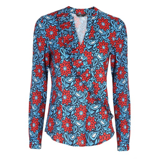 Bluzka damska Nife w stylu boho z dekoltem w literę v