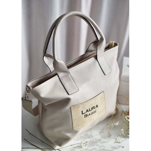 Shopper bag Fason matowa bez dodatków na ramię