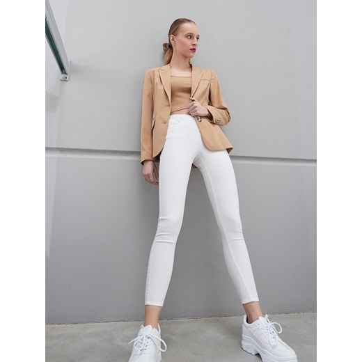 Sinsay - Spodnie skinny - Biały Sinsay 36