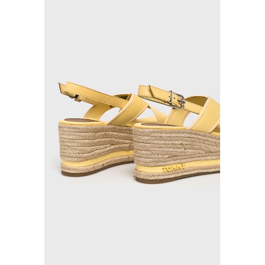 Żółte espadryle damskie Tommy Hilfiger