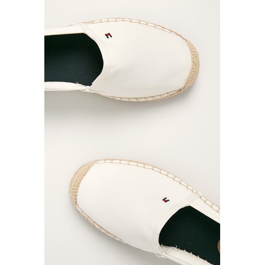 Espadryle damskie Tommy Hilfiger białe tkaninowe
