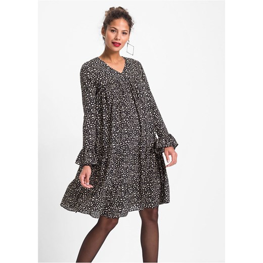Sukienka Bonprix boho wielokolorowa w serek mini