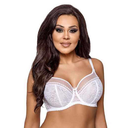 Biustonosz biały Ave lingerie z dzianiny