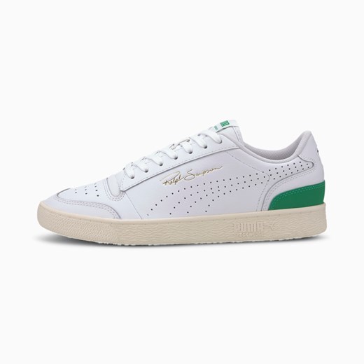 Buty sportowe damskie białe Puma sznurowane skórzane