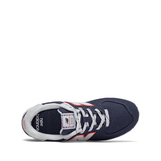 Buty sportowe damskie New Balance sneakersy bez wzorów na płaskiej podeszwie sznurowane