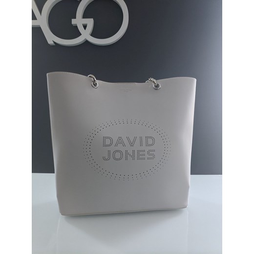 Shopper bag David Jones bez dodatków do ręki mieszcząca a8
