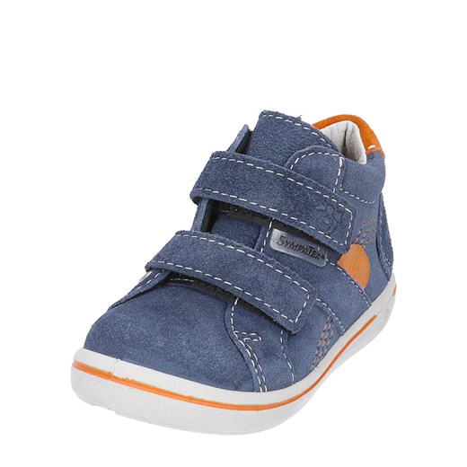Skórzane sneakersy "Liam" w kolorze niebieskim