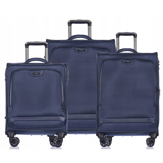 Zestaw Walizek Set Puccini Granatowy ZWEM50420 7 Puccini SMA Puccini