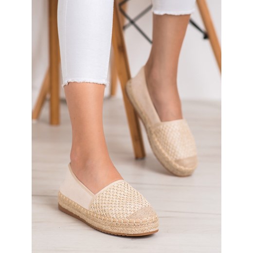 Espadryle damskie CzasNaButy tkaninowe bez zapięcia