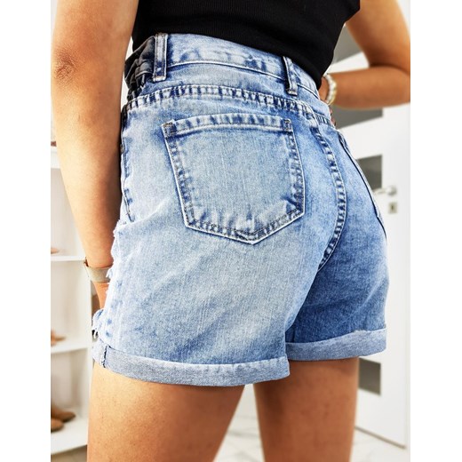 Spodenki damskie jeansowe REBELSON niebieskie SY0125 Dstreet S DSTREET.PL