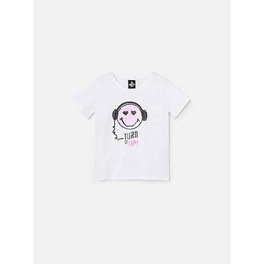 Reserved - Bawełniany t-shirt Smiley -