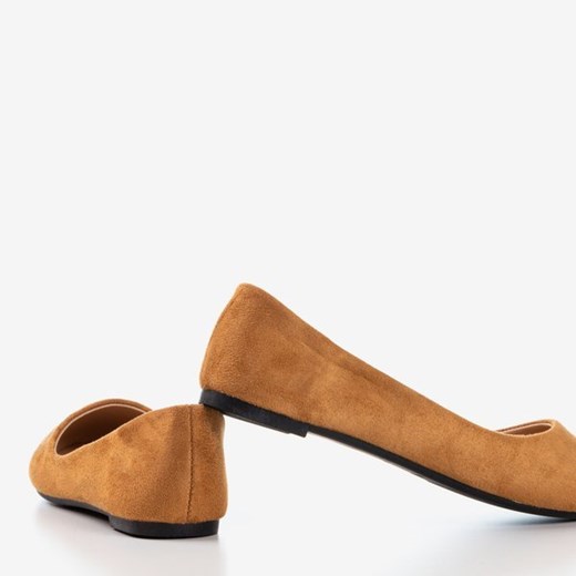Brązowe baleriny Maximiliana - Obuwie Royalfashion.pl 36