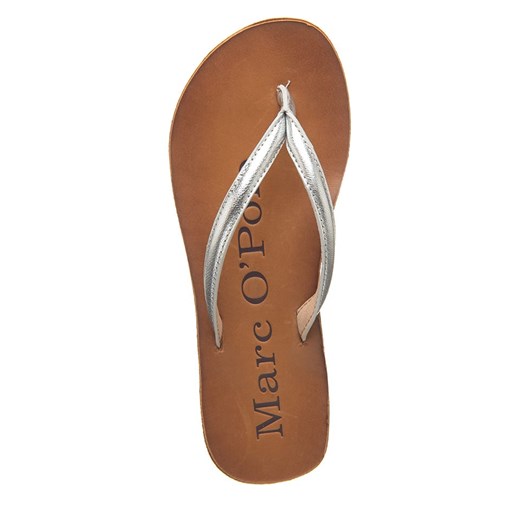 Klapki damskie Marc O'polo Shoes na lato skórzane bez zapięcia