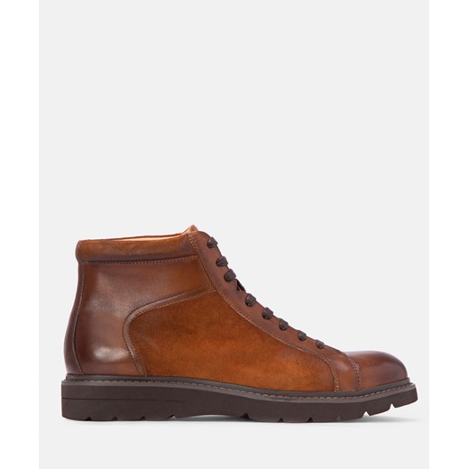Buty zimowe męskie Kazar zamszowe sznurowane