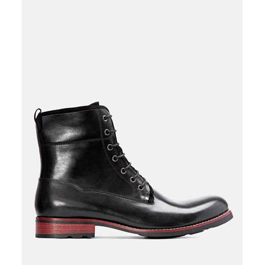 Kazar buty zimowe męskie skórzane sznurowane