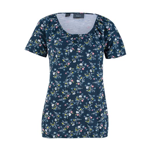 Bluzka damska BPC Collection w kwiaty z krótkim rękawem