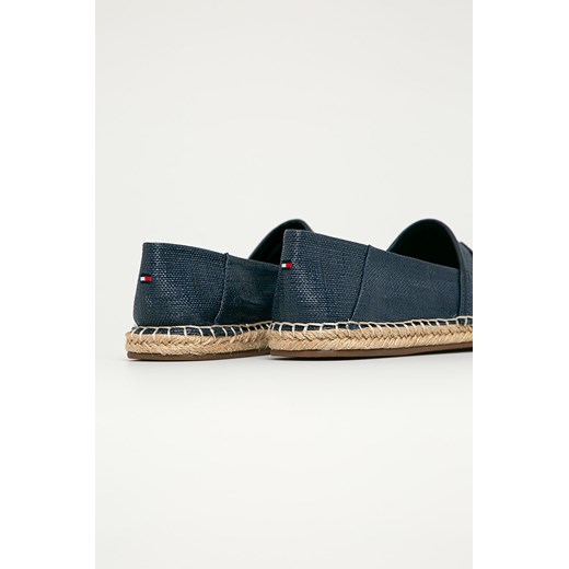 Espadryle damskie Tommy Hilfiger ze skóry bez zapięcia gładkie