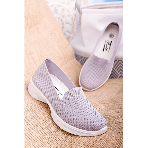 Buty sportowe damskie fioletowe Casu