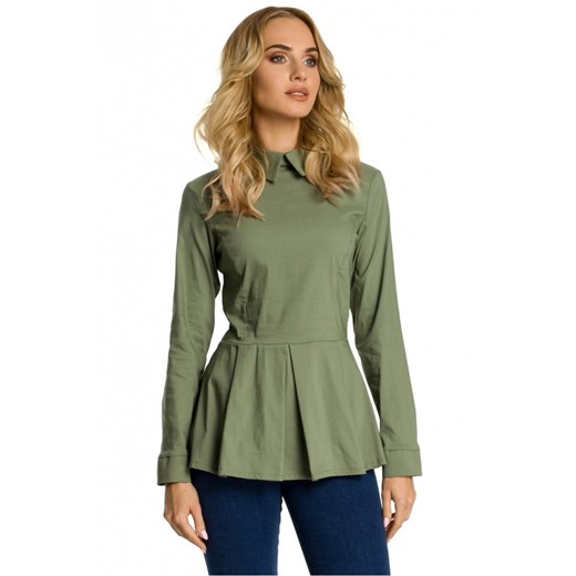 Bluzka Model MOE339 Khaki Moe monali.pl promocja