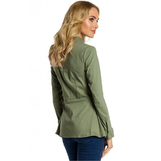 Bluzka Model MOE339 Khaki Moe wyprzedaż monali.pl