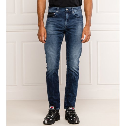 Jeansy męskie Calvin Klein gładkie