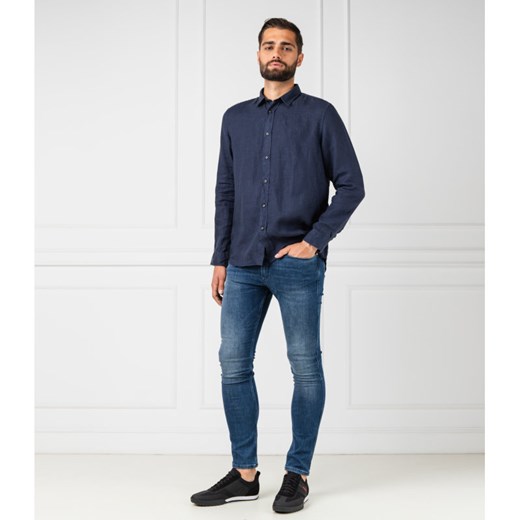 Koszula męska Hugo Boss lniana