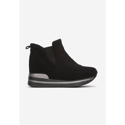 Buty sportowe damskie Born2be sneakersy w stylu młodzieżowym gładkie bez zapięcia