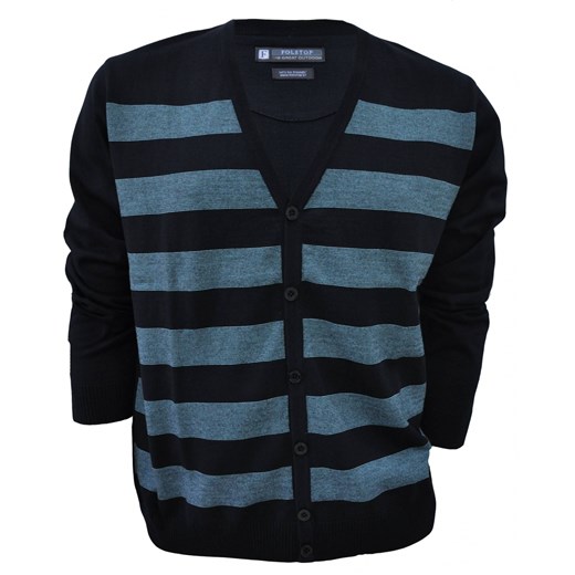 Sweter męski 1211 folstop czarny akryl