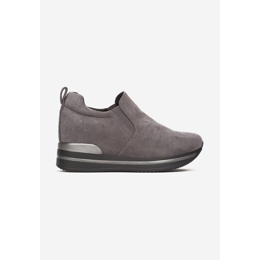 Buty sportowe damskie szare Born2be sneakersy młodzieżowe
