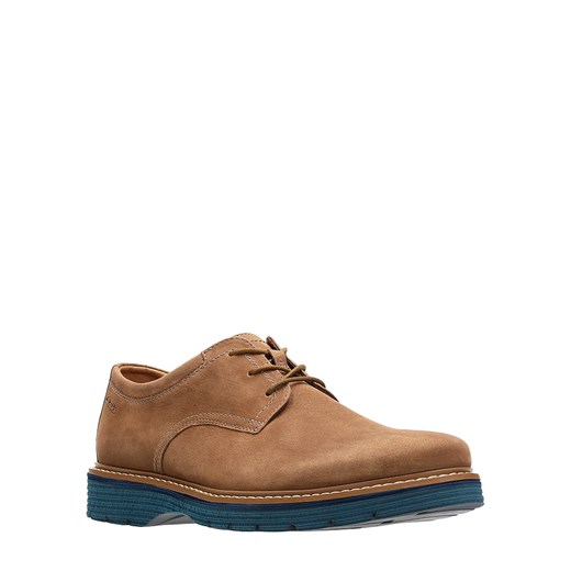 skórzane trzewiki "Newkirk Plain" w kolorze jasnobrązowym Clarks 45 Limango Polska