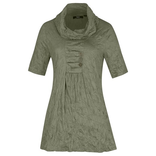 Tunika z kreszowanego materiału, rękawy 1/2 | bonprix Bonprix 44/46 bonprix