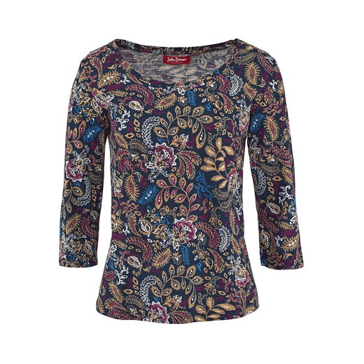 Shirt bawełniany z nadrukiem, rękawy 3/4 | bonprix Bonprix 40/42 bonprix