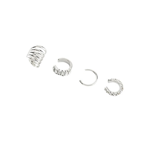 Komplet kolczyków "ear cuff" (4 części) | bonprix Bonprix 0 bonprix