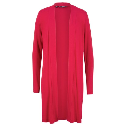 Długi shirt bez zapięcia | bonprix Bonprix 52/54 bonprix