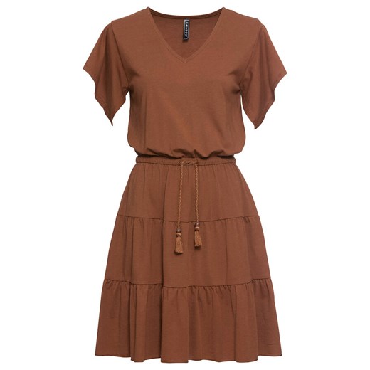 Sukienka shirtowa z falbanami | bonprix Bonprix 40/42 bonprix