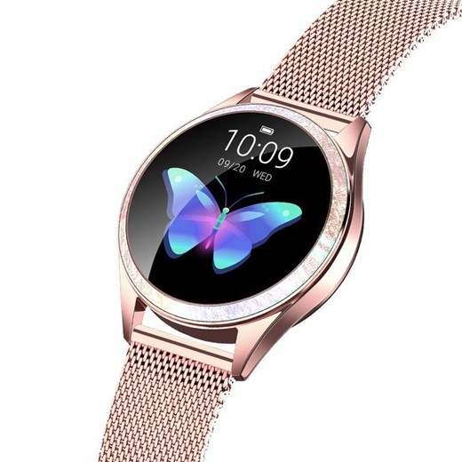 SMARTWATCH Gino Rossi- rosegold/white (zg308f) + DODATKOWY PASEK Gino Rossi uniwersalny timeup.pl