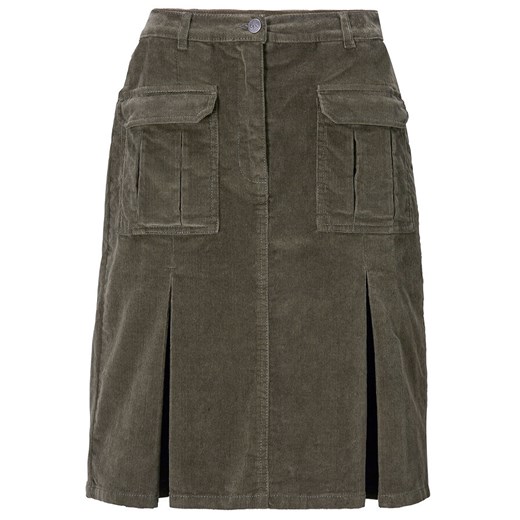 Spódnica Bonprix casual mini bez wzorów ze sztruksu