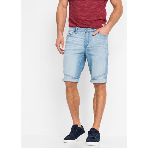 Bermudy dżinsowe ze stretchem Regular Fit | bonprix Bonprix 62 bonprix promocyjna cena