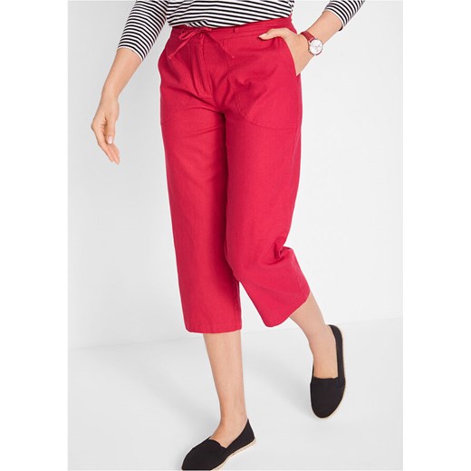 Spodnie lniane 3/4 | bonprix Bonprix 50 okazja bonprix