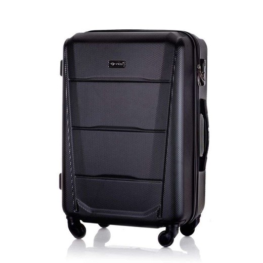 Walizka podróżna twarda średnia STL946 czarna Solier Luggage portfele-skorzane.pl