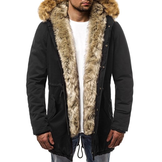 KURTKA MĘSKA PARKA CZARNA OZONEE O/5578 XL okazja ozonee.pl