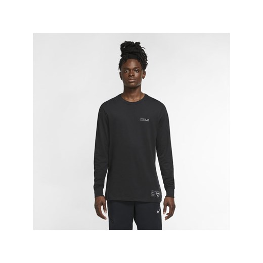 T-shirt męski czarny Nike z długim rękawem