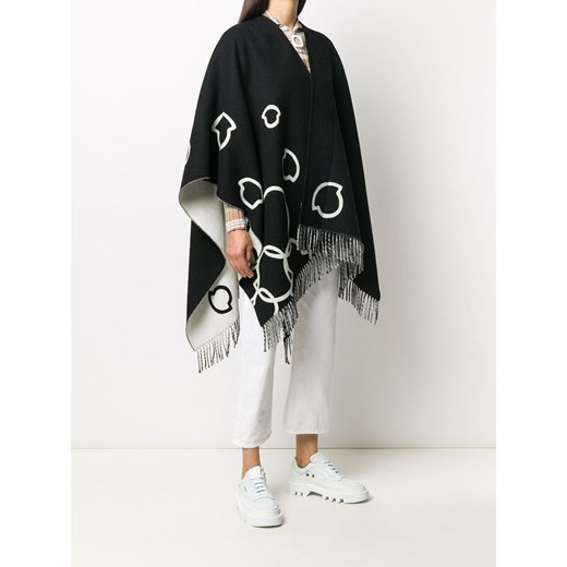 Logo fringed cape Moncler ONESIZE showroom.pl