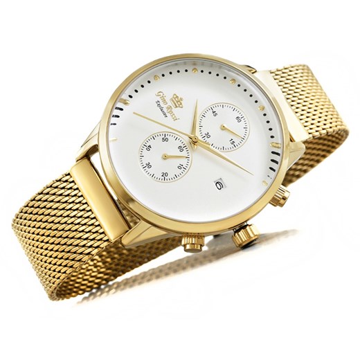 Zegarek Męski Gino Rossi EXCLUSIVE CHONOGRAF E12463B-3D1 Dauer