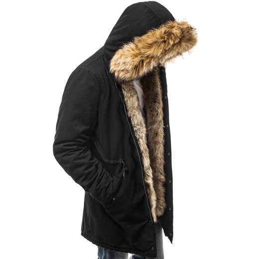KURTKA MĘSKA PARKA CZARNA OZONEE O/5578 L okazyjna cena ozonee.pl