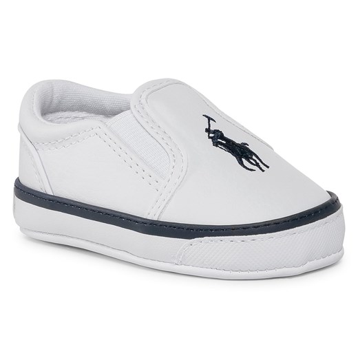 Półbuty POLO RALPH LAUREN - Bal Harbour III RL100549 White/Navy 17 eobuwie.pl