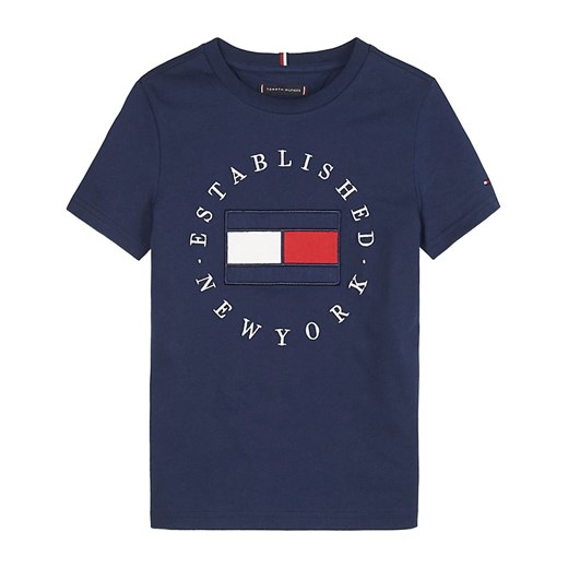 TOMMY HILFIGER KB0KB05718 FLAG TEE T SHIRT AND TANK Unisex Boys NAVY Tommy Hilfiger 10y showroom.pl wyprzedaż