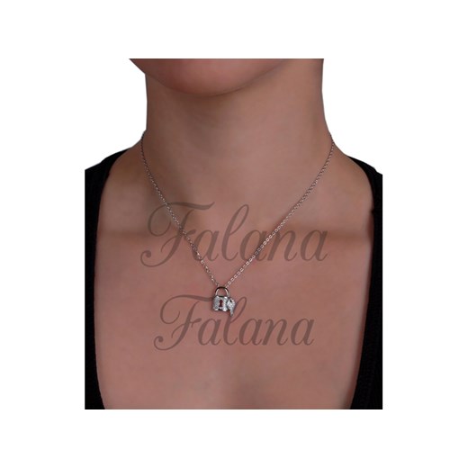 NASZYJNIK SREBRNY KŁÓDKA KLUCZ fn404 - 3,7g. Falana Falana